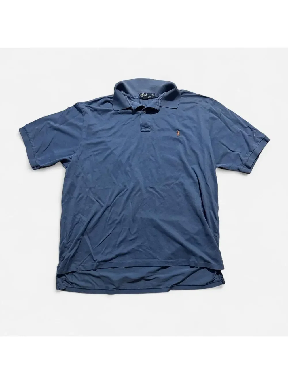 Polo Ralph Lauren blue pima cotton polo shirt